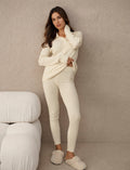 Colette Cosy Cotton Silk Rib Long Sleeve Top & Legging Set