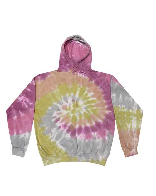 Colortone 8777 Tie - Dyed Hooded Sweatshirt - Ninja Transfers