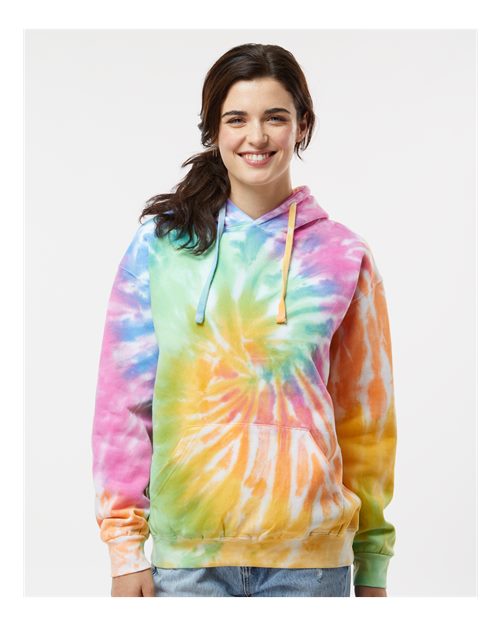 Colortone 8777 Tie - Dyed Hooded Sweatshirt - Ninja Transfers