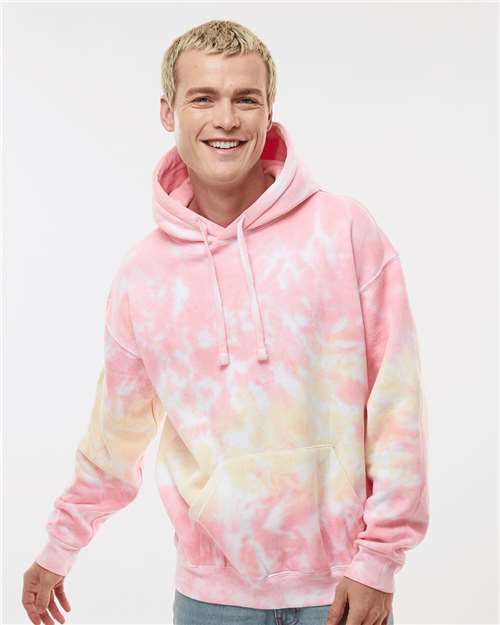Colortone 8777 Tie - Dyed Hooded Sweatshirt - Ninja Transfers