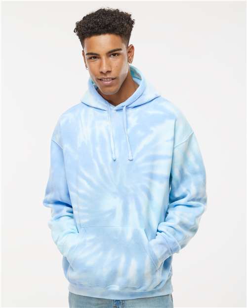 Colortone 8777 Tie - Dyed Hooded Sweatshirt - Ninja Transfers