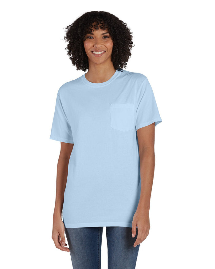 ComfortWash by Hanes GDH150 Unisex Garment - Dyed T-Shirt with Pocket - Ninja Transfers