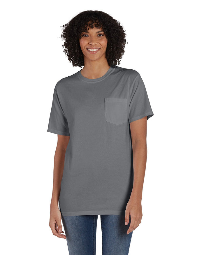 ComfortWash by Hanes GDH150 Unisex Garment - Dyed T-Shirt with Pocket - Ninja Transfers