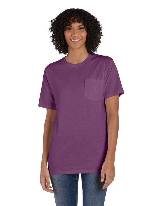 ComfortWash by Hanes GDH150 Unisex Garment - Dyed T-Shirt with Pocket - Ninja Transfers