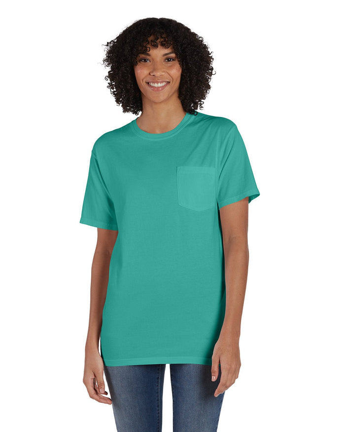 ComfortWash by Hanes GDH150 Unisex Garment - Dyed T-Shirt with Pocket - Ninja Transfers