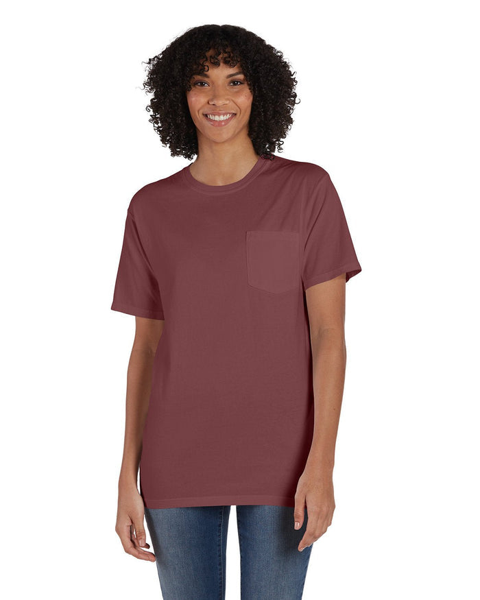 ComfortWash by Hanes GDH150 Unisex Garment - Dyed T-Shirt with Pocket - Ninja Transfers