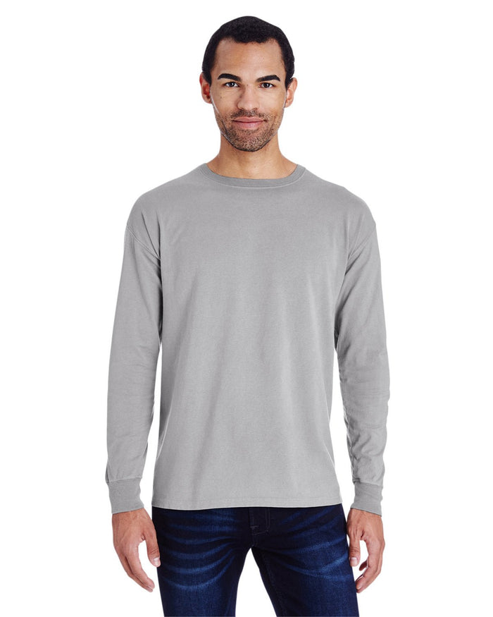 ComfortWash by Hanes GDH200 Unisex Garment - Dyed Long - Sleeve T-Shirt - Ninja Transfers