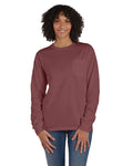 ComfortWash by Hanes GDH250 Unisex Garment - Dyed Long - Sleeve T-Shirt with Pocket - Ninja Transfers