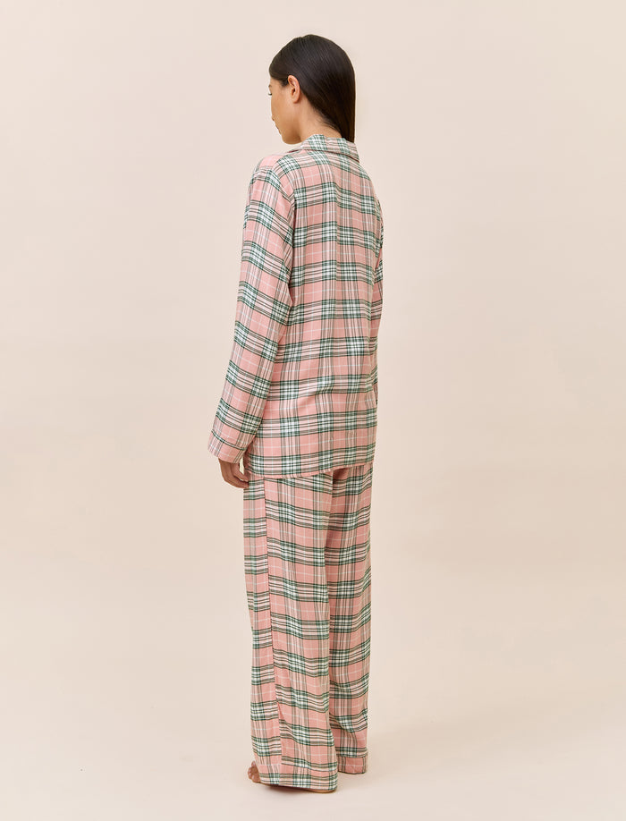 Comfy Plaid Full Length PJ Set