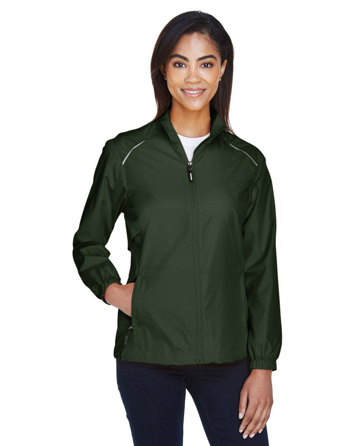 Core 365 78183 Ladies' Motivate Unlined Lightweight Jacket - Ninja Transfers