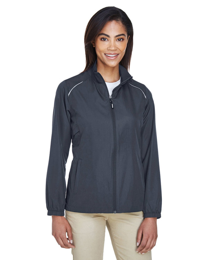 Core 365 78183 Ladies' Motivate Unlined Lightweight Jacket - Ninja Transfers