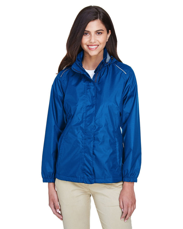 Core 365 78185 Ladies' Climate Seam - Sealed Lightweight Variegated Ripstop Jacket - Ninja Transfers