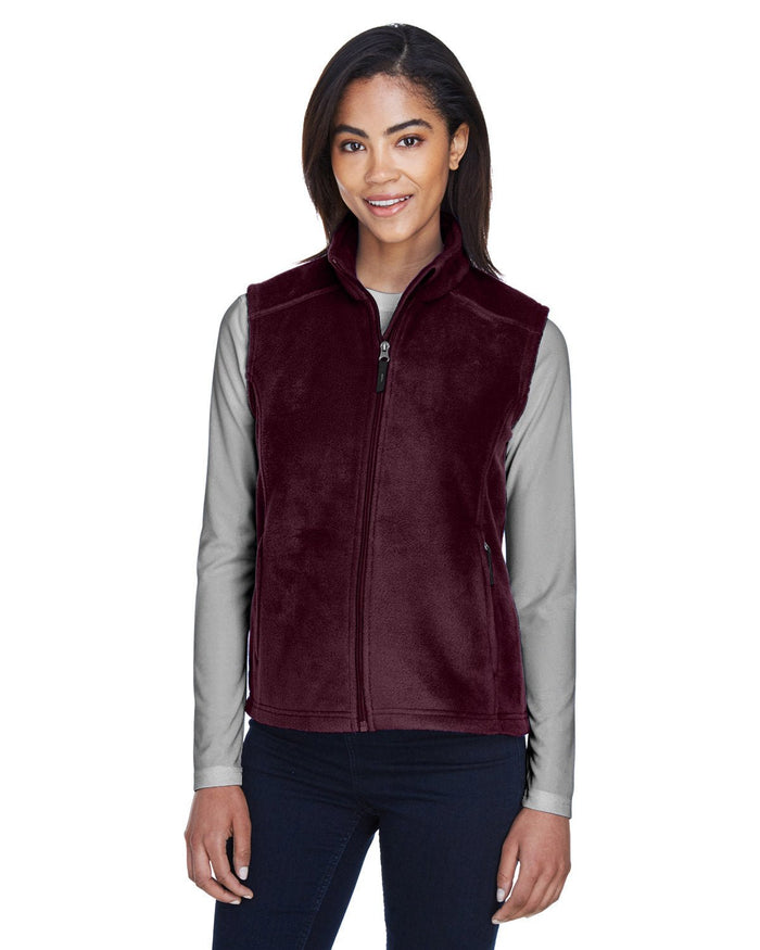 Core 365 78191 Ladies' Journey Fleece Vest - Ninja Transfers