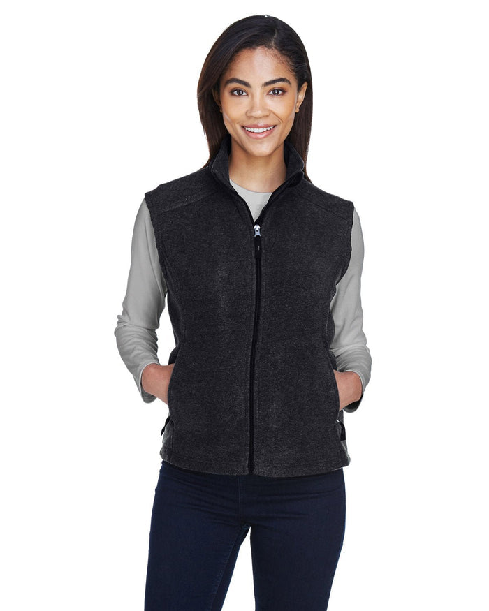 Core 365 78191 Ladies' Journey Fleece Vest - Ninja Transfers
