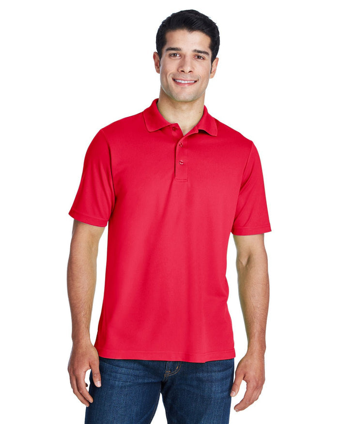 Core 365 88181T Men's Tall Origin Performance Piqu Polo - Ninja Transfers