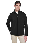 Core 365 88184 Men's Cruise Two - Layer Fleece Bonded SoftShell Jacket - Ninja Transfers