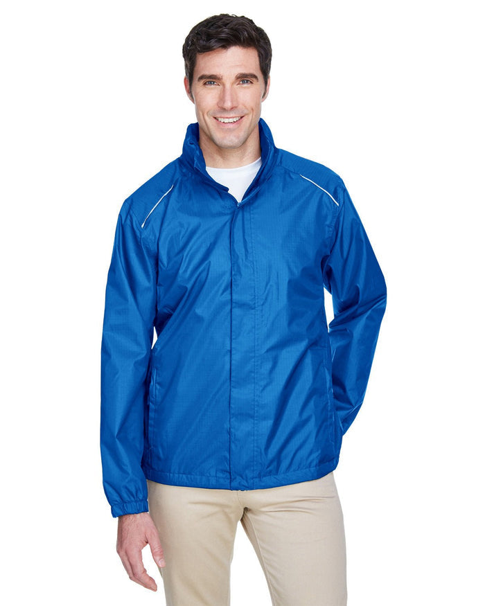 Core 365 88185 Men's Climate Seam - Sealed Lightweight Variegated Ripstop Jacket - Ninja Transfers