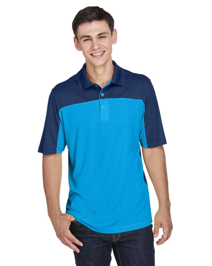 Core 365 CE101 Men's Balance Colorblock Performance Piqu Polo - Ninja Transfers
