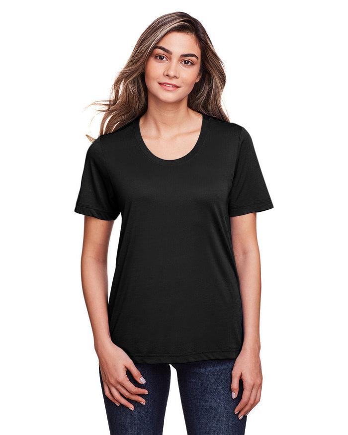 Core 365 CE111W Ladies' Fusion ChromaSoft Performance T-Shirt - Ninja Transfers