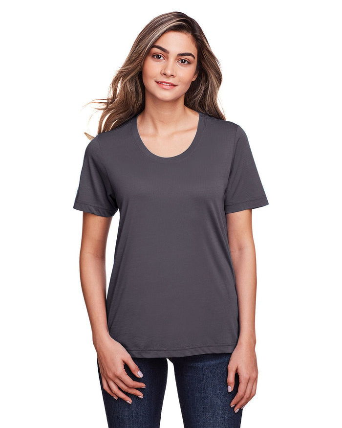 Core 365 CE111W Ladies' Fusion ChromaSoft Performance T-Shirt - Ninja Transfers