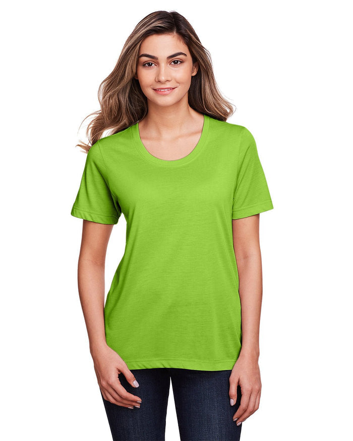 Core 365 CE111W Ladies' Fusion ChromaSoft Performance T-Shirt - Ninja Transfers
