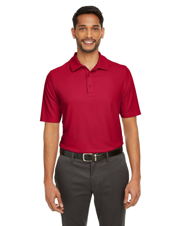 Core 365 CE112 Men's Fusion ChromaSoft Pique Polo - Ninja Transfers