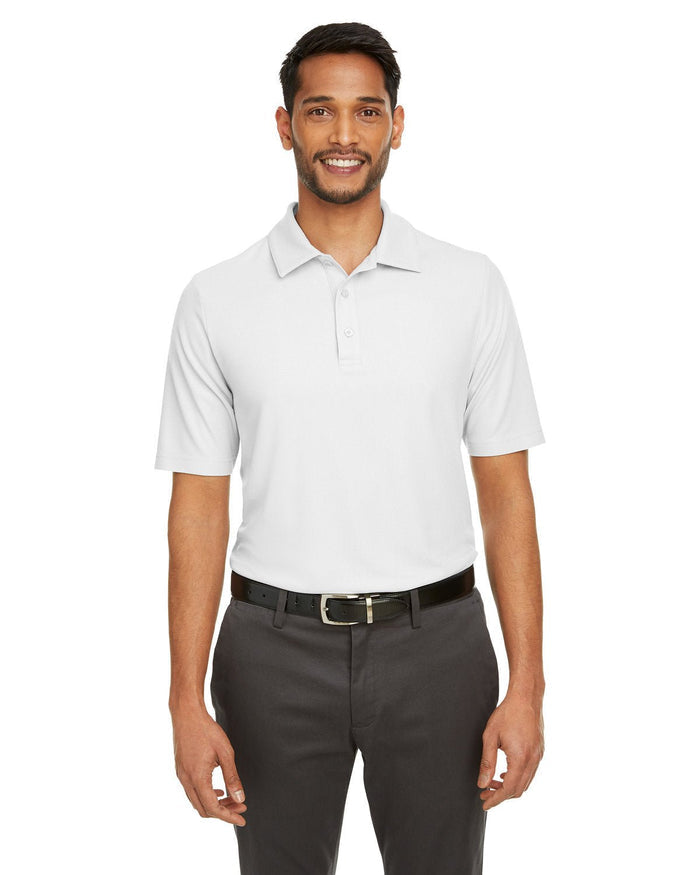 Core 365 CE112 Men's Fusion ChromaSoft Pique Polo - Ninja Transfers