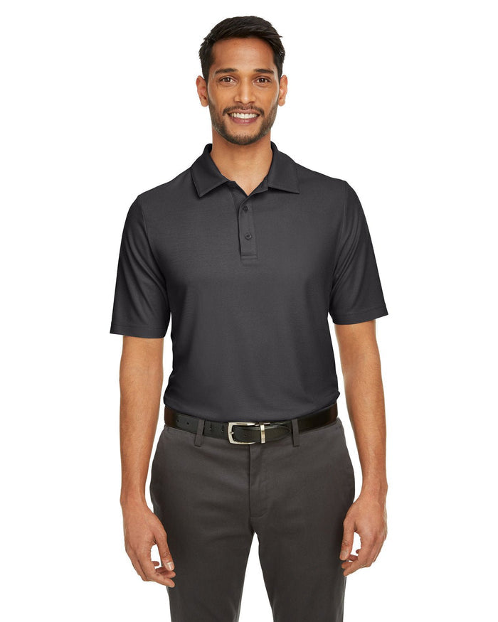Core 365 CE112 Men's Fusion ChromaSoft Pique Polo - Ninja Transfers