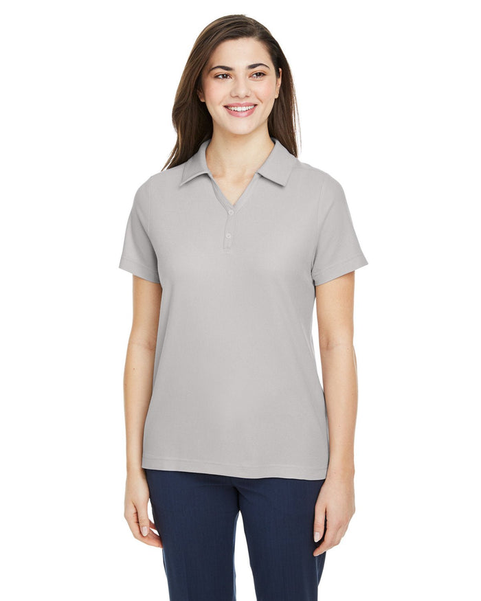 Core 365 CE112W Ladies' Fusion ChromaSoft Pique Polo - Ninja Transfers