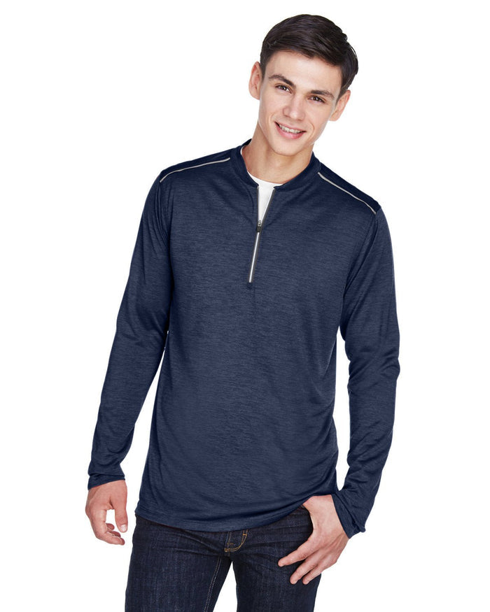 Core 365 CE401 Men's Kinetic Performance Quarter - Zip - Ninja Transfers
