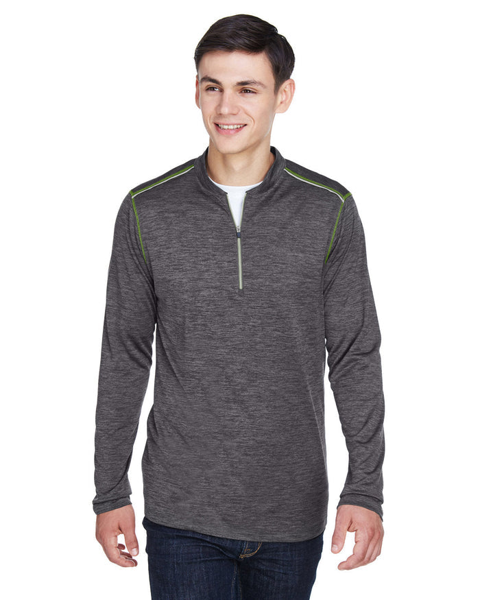 Core 365 CE401 Men's Kinetic Performance Quarter - Zip - Ninja Transfers