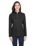 Core 365 CE405W Ladies' Fusion ChromaSoft Pique Quarter - Zip - Ninja Transfers
