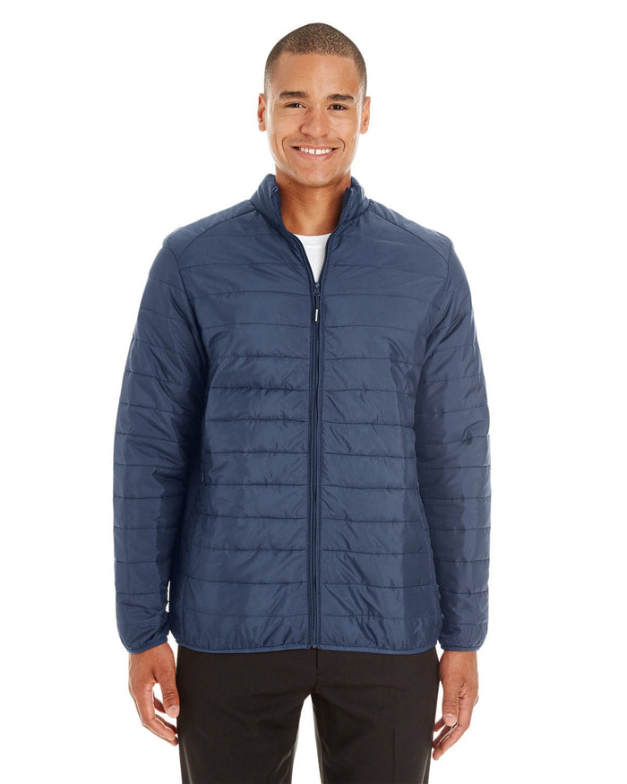 Core 365 CE700 Men's Prevail Packable Puffer Jacket - Ninja Transfers