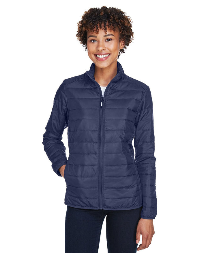 Core 365 CE700W Ladies' Prevail Packable Puffer Jacket - Ninja Transfers