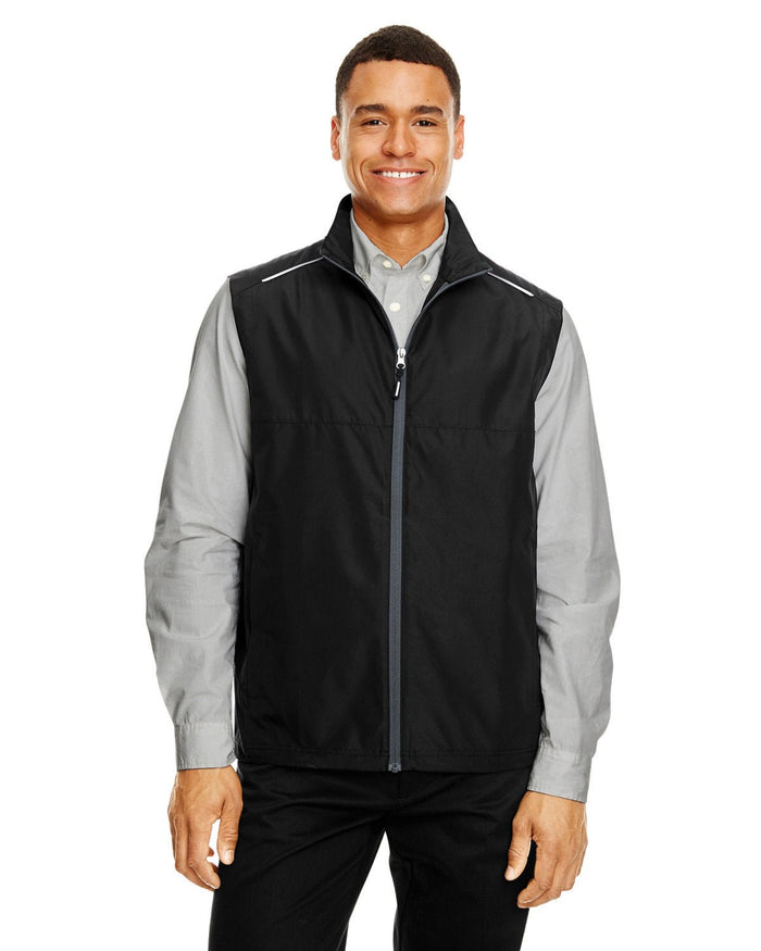 Core 365 CE703 Men's Techno Lite Unlined Vest - Ninja Transfers