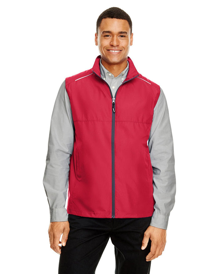 Core 365 CE703 Men's Techno Lite Unlined Vest - Ninja Transfers