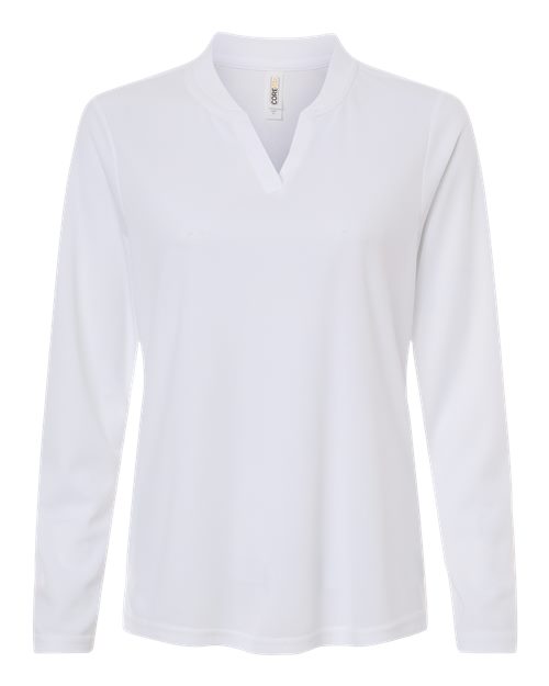 CORE365 CE108LW Women's Nova Performance Long Sleeve Pique Polo