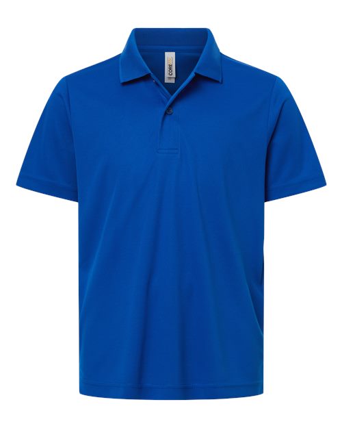 CORE365 CE108Y Youth Nova Performance Pique Polo