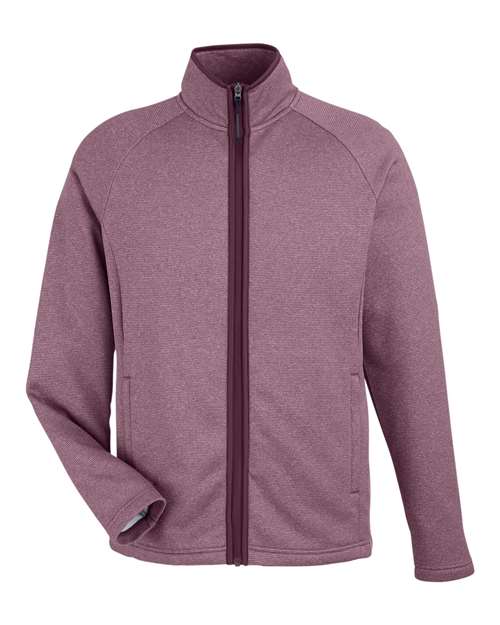 CORE365 CE72 Men's Venture Heathered Stripe Full-Zip Jacket