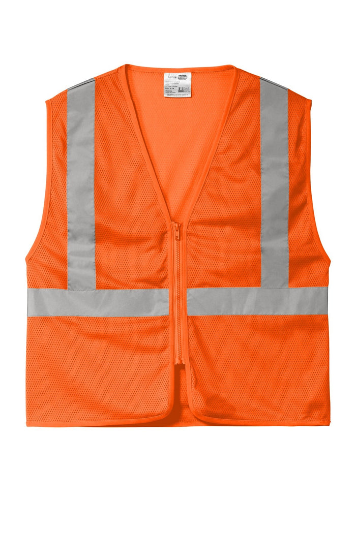CornerStone CSV101 ANSI 107 Class 2 Economy Mesh Zippered Vest