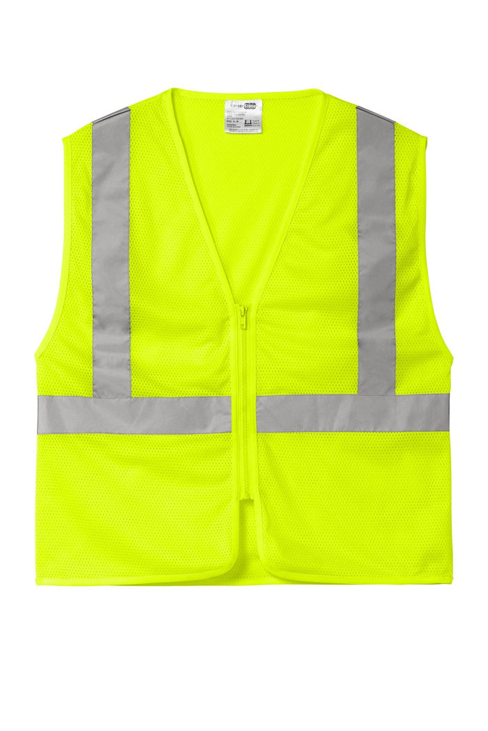 CornerStone CSV101 ANSI 107 Class 2 Economy Mesh Zippered Vest