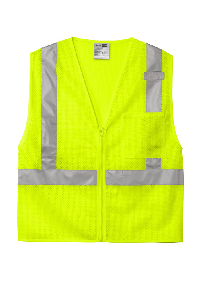 CornerStone CSV102 ANSI 107 Class 2 Mesh Zippered Vest