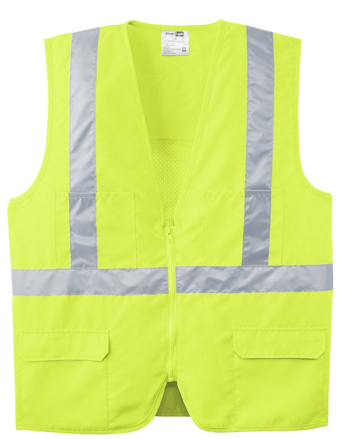 CornerStone CSV405 ANSI 107 Class 2 Mesh Back Safety Vest