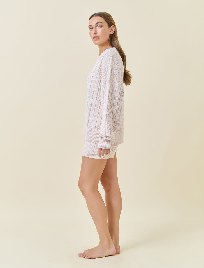 Cosy Cable Cotton Cashmere Jumper