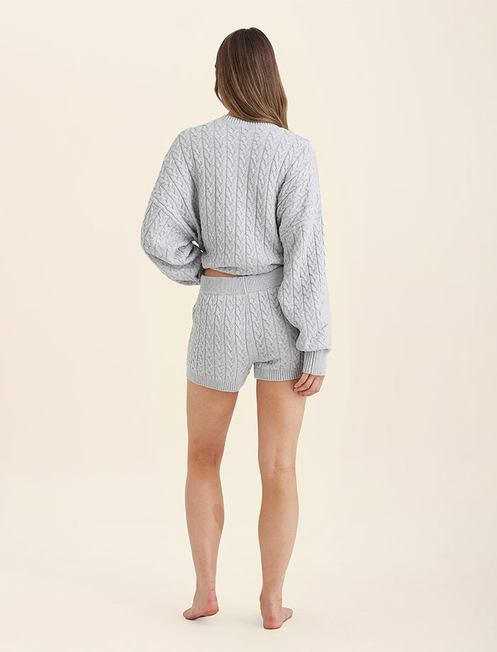 Cosy Cable Cotton Cashmere Short