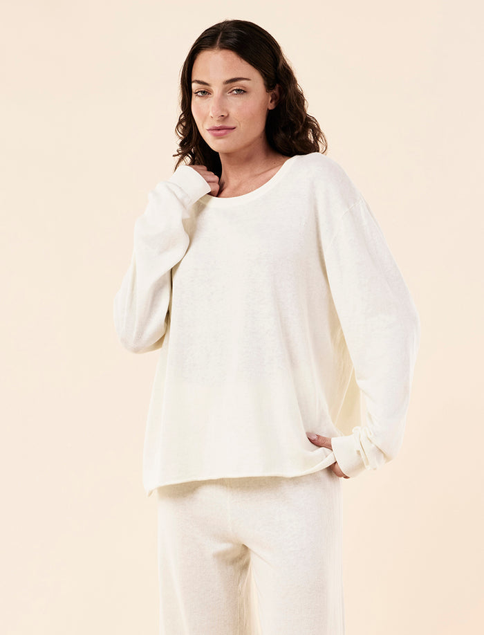 Cotton Cashmere Fine Knit Jumper