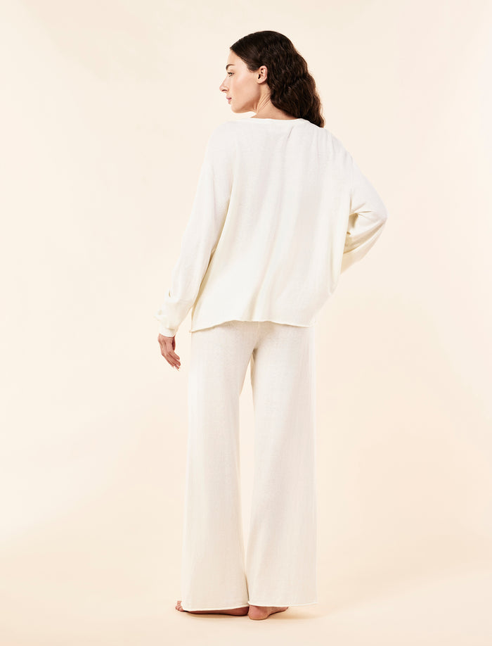 Cotton Cashmere Fine Knit Jumper