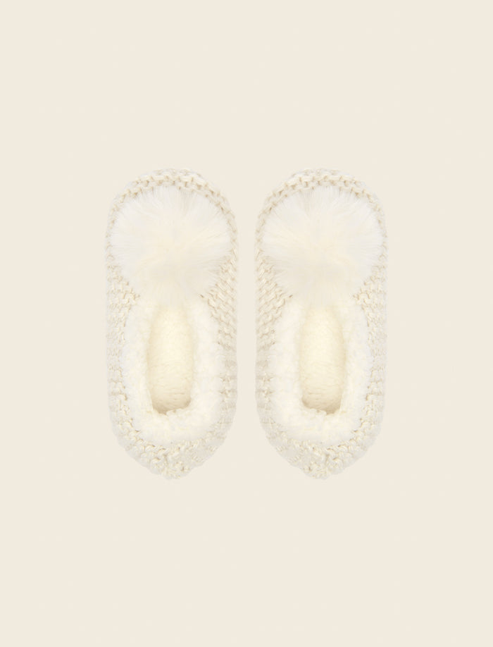 Cozy Cable Slipper Socks