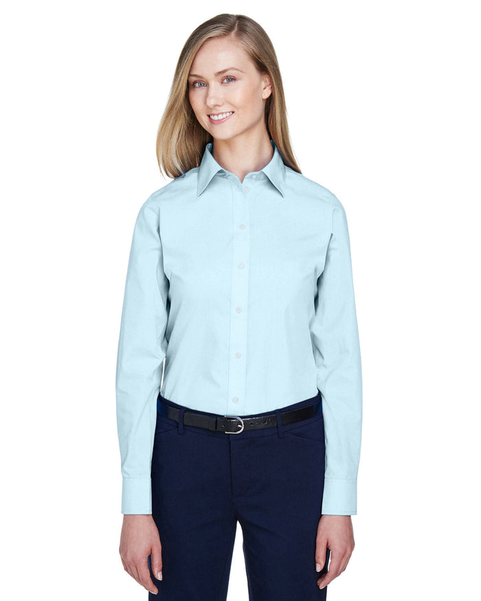 Devon & Jones D620W Ladies' Crown Woven Collection Solid Broadcloth