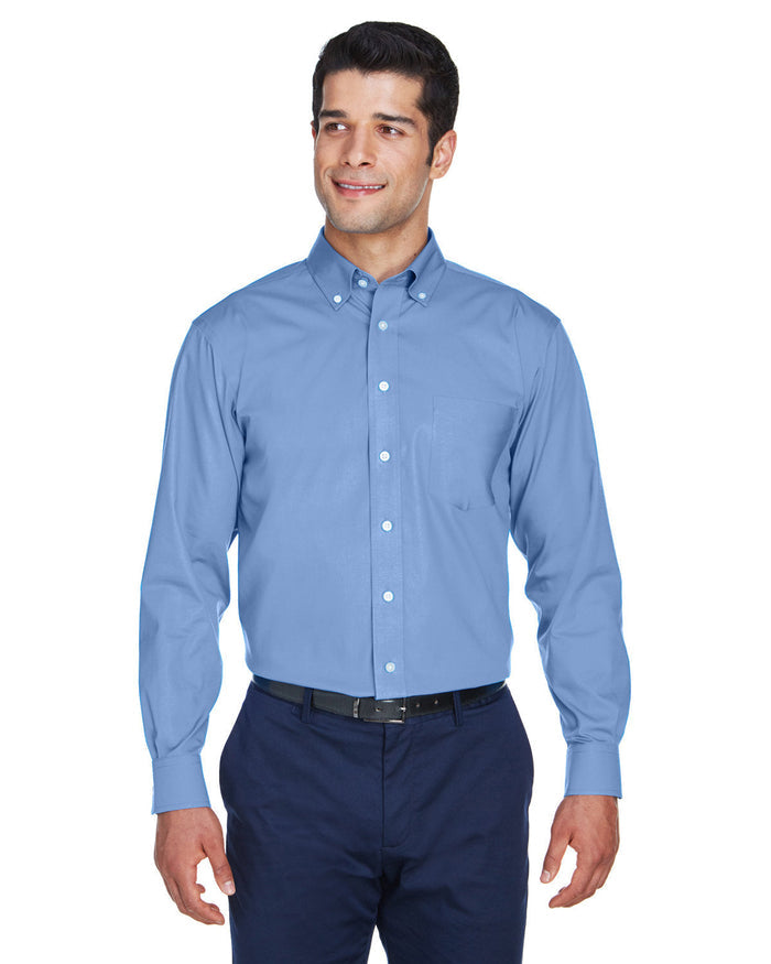 Devon & Jones D630 Men's Crown Woven Collection Solid Oxford